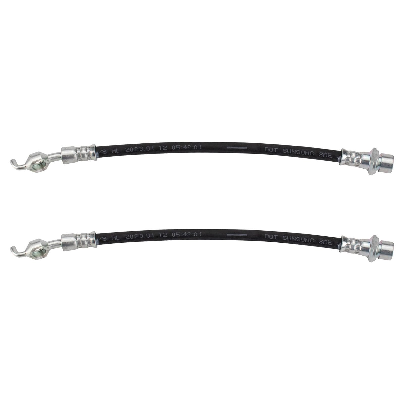 TRQ Rear Brake Hose Set