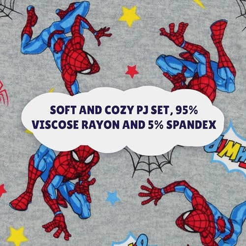 Marvel Spider-Man Toddler Boys Short Sleeve Viscose Pajama Set4
