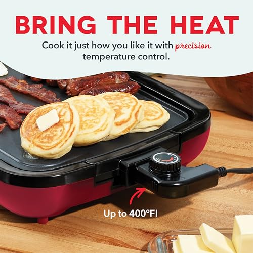 image for DASH Deluxe Everyday Electric Griddle with Dishwasher Safe Removable N