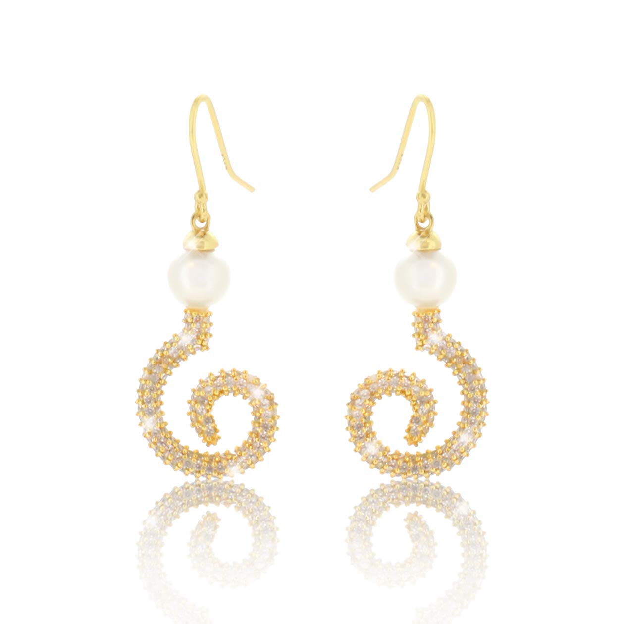 PAVEL'S - Pendientes Para Mujer Con Un Cristal Azul Verde Rodeado De Cristales Brillantes De Color Blanco, Incluye Una Elegante Caja De Regalo Y Bolsa De Brillo