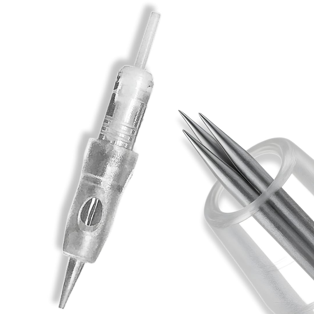 ibrow Permanent Makeup Machine Tattoo Screw Cartridges Needles for Eyebrows, Eyeliners, Lips, Scalp - 0.30 mm (Box of 10 Pcs)-image-41