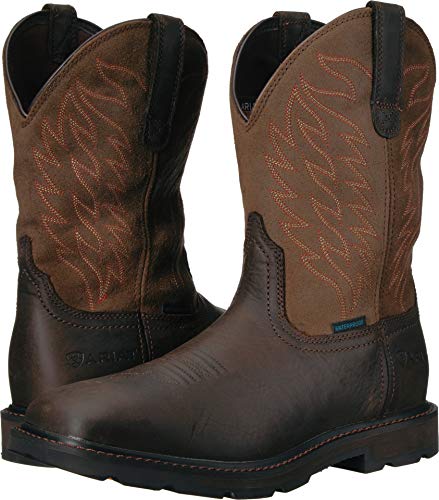 ARIAT Men’s Groundbreaker Wide Square Toe Waterproof Work Boot