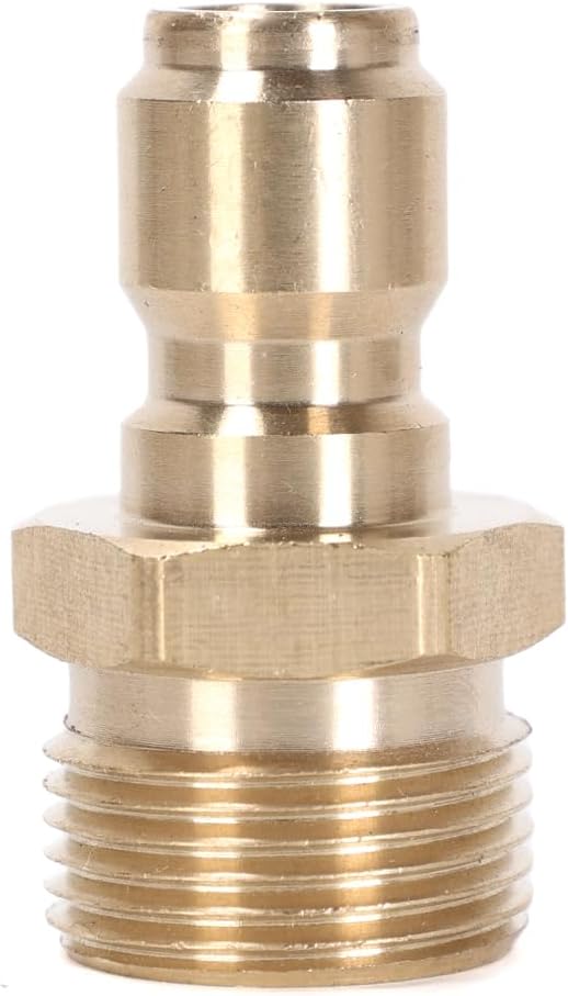 2PCS High Pressure Washer Adapter Set (M22-15mm Inner Diameter to 3/8 Female Head+M22-15mm Inner Diameter to 3/8 Male Head) For Connecting Universal Guns, Hoses, and Pumps, 5000PSI