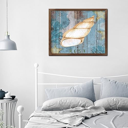 Panneau ocean en bois pour sublimer un mur blanc sans charme