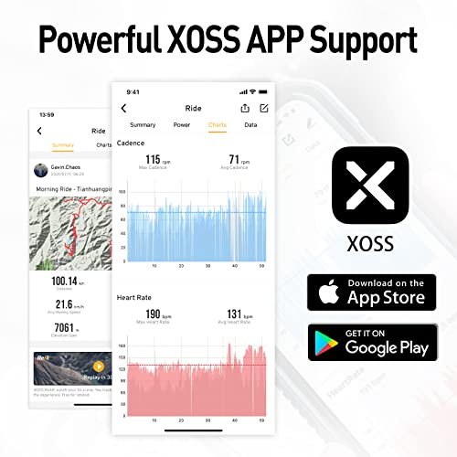 Image of XOSS Vortex Cadence /Speed Sensor ANT+ /Bluetooth 4.0, Outdoor /Indoor Wireless IPX7 Dual Modes Bike Computer RPM Sensor for Road Bike /Spinning Bike /MTB Compatible with Wahoo Fitness /Zwift /Strava