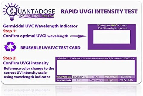 2nd Gen UVC Light Test Card with (WPV) Word Power Visibility Technology