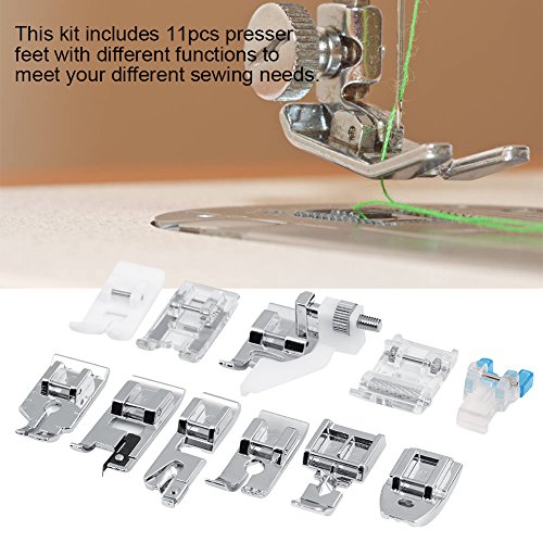 Kit de 11 Pies Prensatelas para Máquina de Coser Hogar miniatura 4
