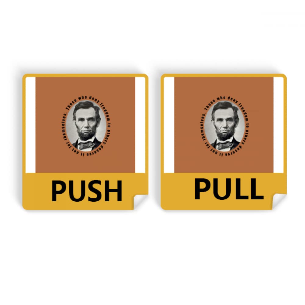 no/no Lin Kun Free Quotes Memorial Push Pull Door Sign Vinyl Stickers Shop