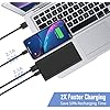 Portable Charger Power Bank 25800mAh, Ultra-High Capacity Fast Phone Charging with Newest Intelligent Controlling IC, 2 USB Port External Cell Phone Battery Pack Compatible with iPhone,Android etc