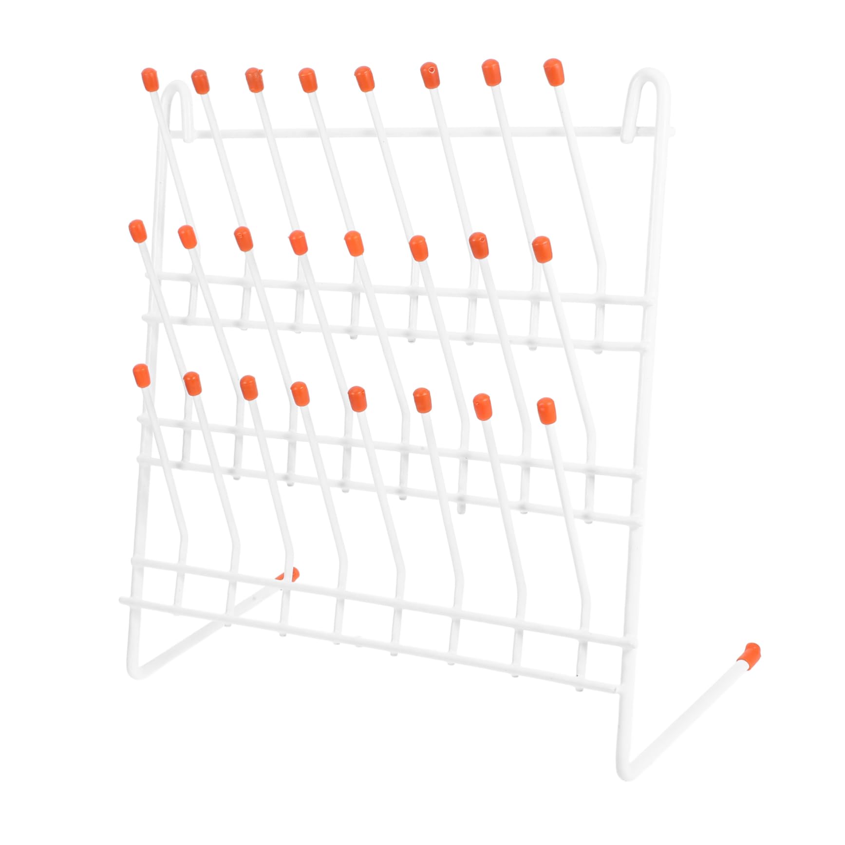 KICHOUSE 1pc Laboratory Drain Rack Test Holder Rack Lab Test Tube Rack Lab Drying Rack Folding Drying Rack Laboratory Stand Rack for Test Tube Foldable Clothes Drying Rack Beaker Dryer Iron