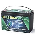 12V 100Ah LiFePO4 Battery 1280W,15000 Group 31 Deep Cycle Marine Battery, 12V 100Ah Li Iron Phosphate Batteries for Trolling Motor,Yacht,Boat,Golf Cart,RV,Solar,Built in 100A BMS (1 Group-12.8V100Ah)