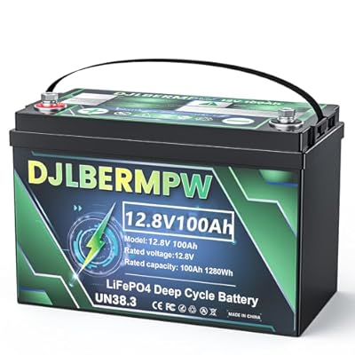 12V 100Ah LiFePO4 Battery 1280W,15000 Group 31 Deep Cycle Marine Battery, 12V 100Ah Li Iron Phosphate Batteries for Trolling Motor,Yacht,Boat,Golf Cart,RV,Solar,Built in 100A BMS (1 Group-12.8V100Ah)