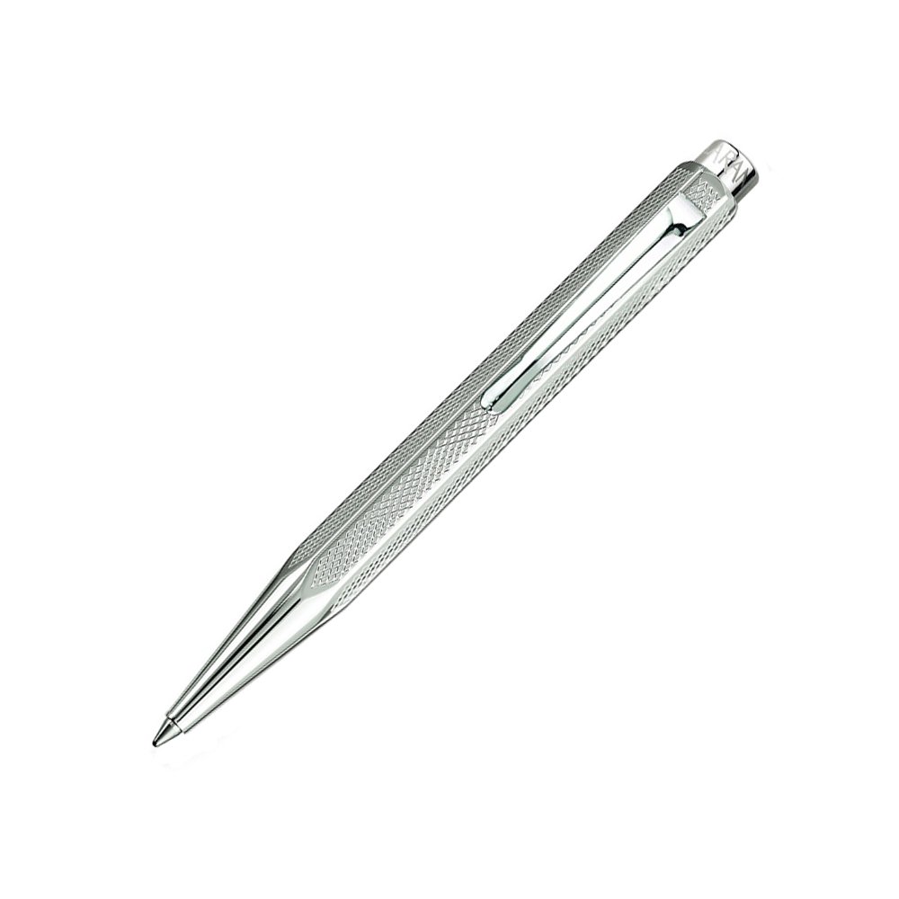 Caran d'Ache Ecridor XS Ballpoint Pen - 'Retro' Silver Plated