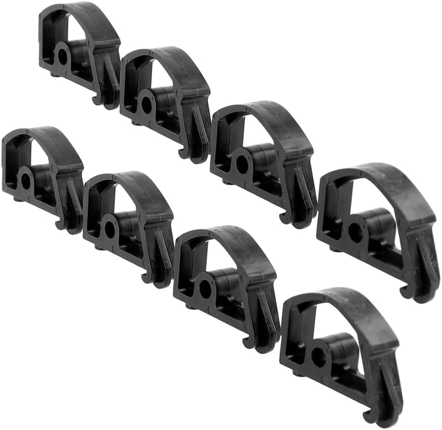 YUETTYY 1/4/6/8 pcs Replacement Part for Workmate Workbench Leg Catch Spring Part Fits for WM225 Leg Catch 242416-00, Black Table Saw Accessories (8pcs)