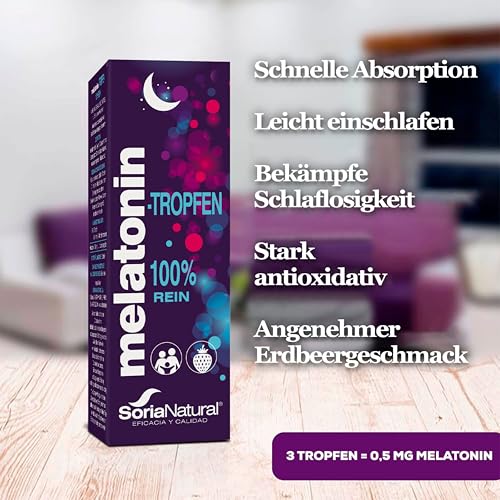 Melatonin Tropfen 330 Nächte - 50ml Melatonin Hochdosiert Um Besser zu Schlafen und Einen Tiefen, Erholsamen Schlaf zu genießen - Spray und Tabletten Alternative