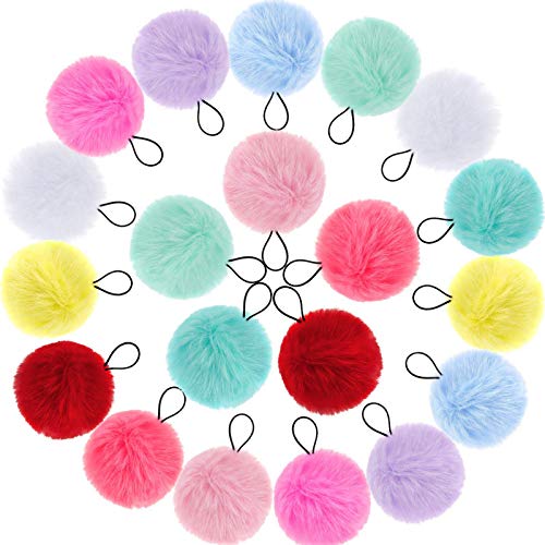 FAMEZA 10 Pieces Pom Ball Elastic Hair Ties Cute Pom Hair Bands Pompoms Fluffy Ponytail Holders for Women Girl Kids Hair Accessories (B08PYD8BRH) Amazon Price History, Amazon Price Tracker