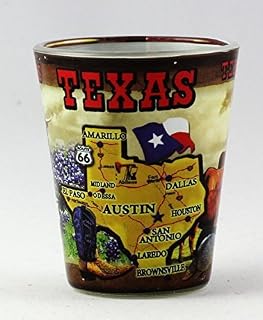 Texas State Collage Shot Glass rtp