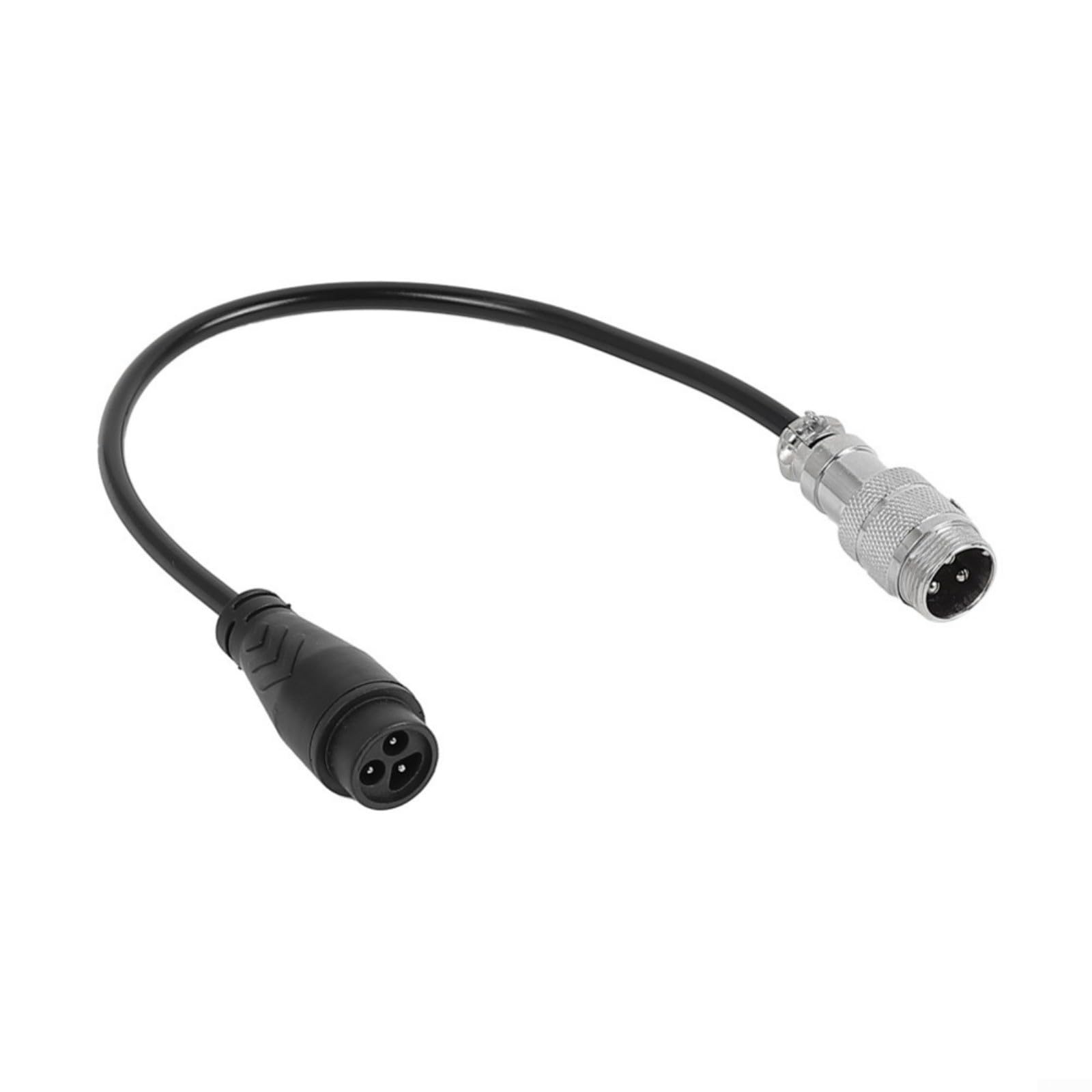 Câble De Charge GX16 3 Broches Pour Dualtron Et TEVERUN – IP67, Cuivre Plaqué Or, Push-lock, 14x10x2 Cm