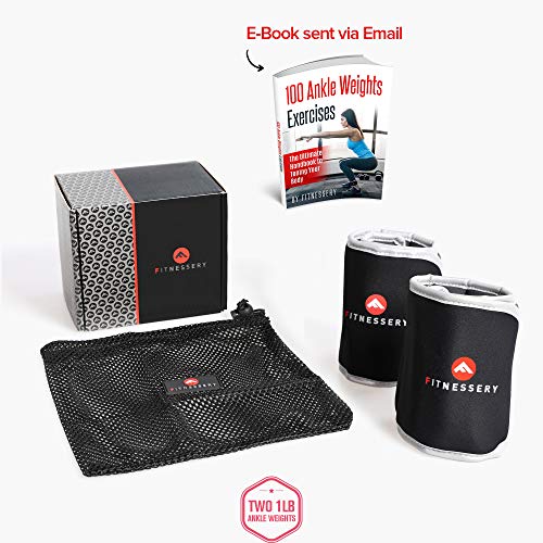Ankle Weights (1 Pound x 2) - Ankle Weights for Women and Men - Wrist Weights for Women and Men - Leg Weights for Women and Men - Arm Exercise Weights - Home Gym Workout Equipment - Ankle Weight - Thumbnail 3