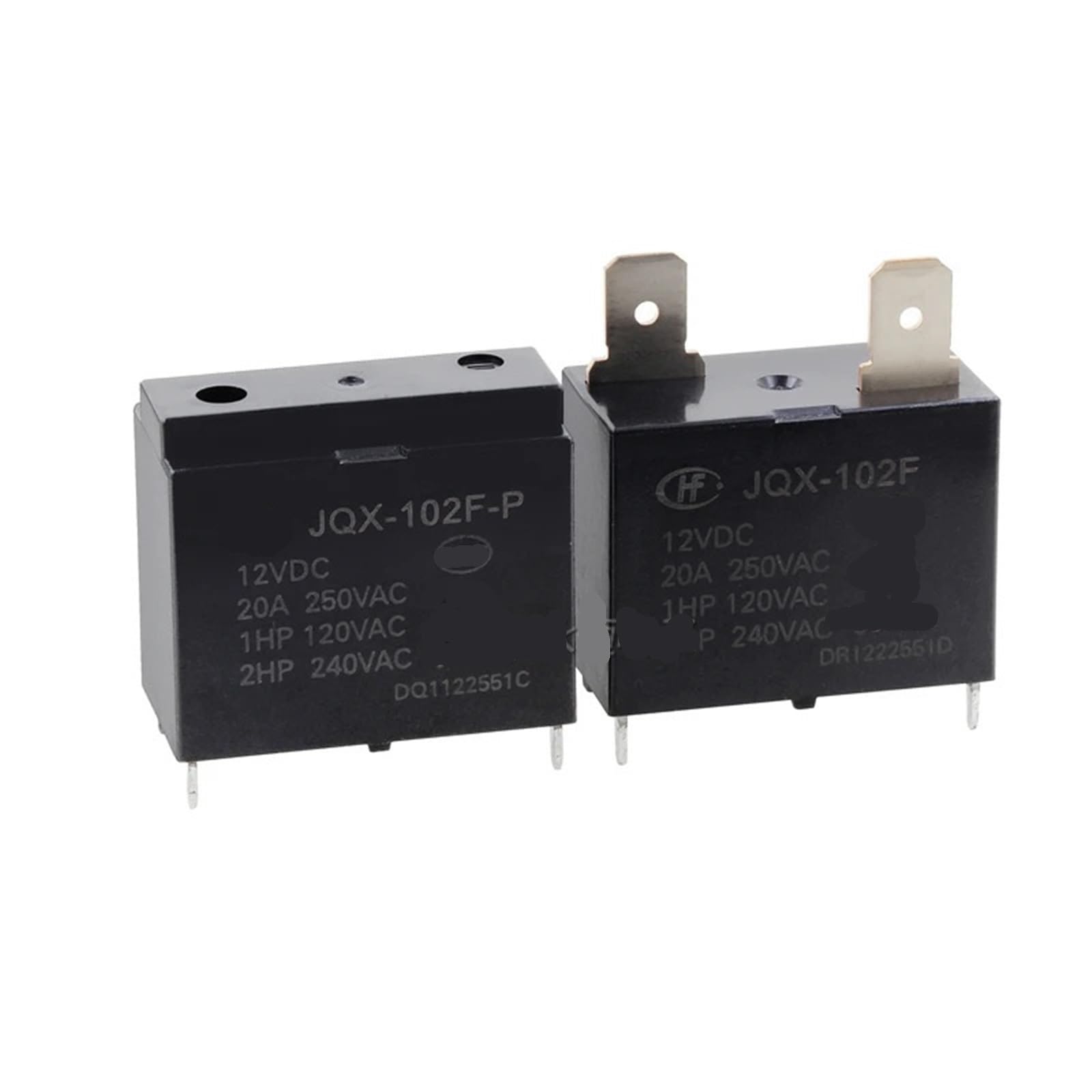 Relais de chauffe-eau HF102F 12V 20A commutation stable pour climatiseur - 2