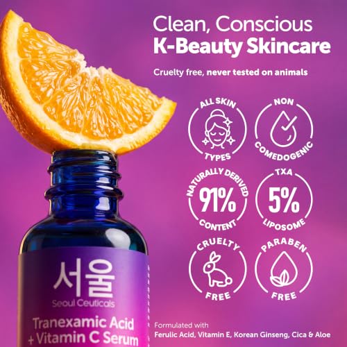 Image of SeoulCeuticals Korean Tranexamic Acid Vitamin C Serum TXA Dark Spot Remover
