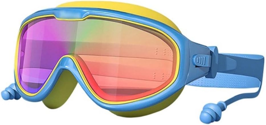Children's Swimming Goggles Waterproof and Anti-fog Big Frame Earplugs Set