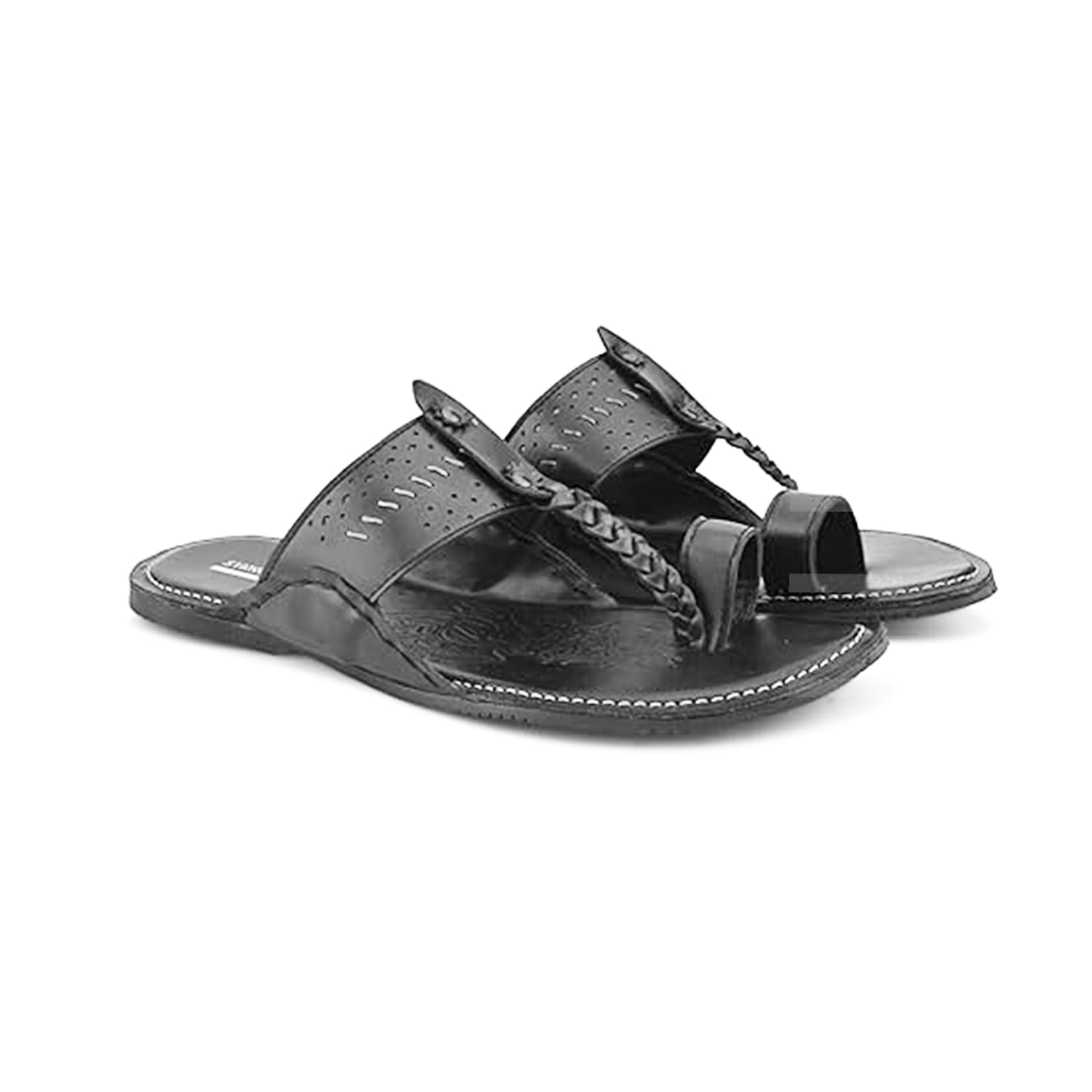 Kolhapuri Thong Slippers, Ethnic Stylish Fancy Comfortable Sandal Men, Slip-Ons Daily & Festive Wear Faux Leather Chappals for Man-image-41