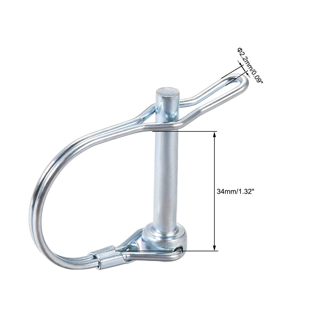 COUPLEUR DE REMORQUE robuste verrouillage de sécurité broche en forme COUPLEUR DE REMORQUE robuste verrouillage de sécurité broche en forme