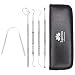 Equinox International Dental Hygiene Kit - Includes Tarter Scraper/Scaling Instrument, Dental Pick, Dental Sickle, and Mouth Mirror - Professional Surgical Grade Dentist Approved Tools