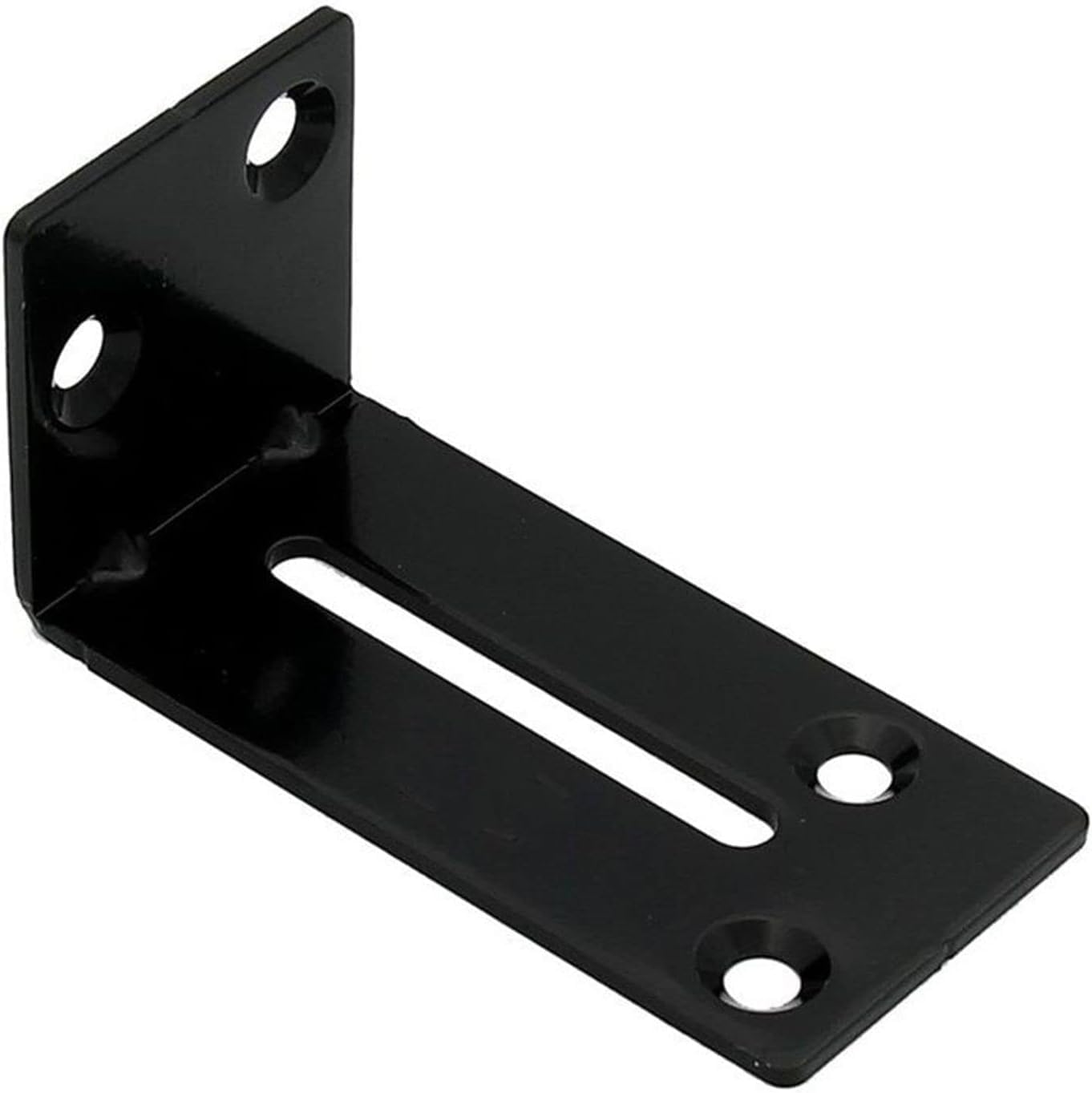 Angle Code, Black Angle Corner 90 Degree L-Shaped Right Angle Code Corner Stand Supporting Furniture Connector Brackets