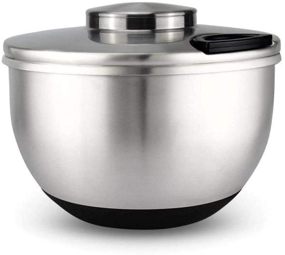 KONGWU Salad Spinner Hand Rope Salad Spinner Salad Mixer Bowl Salad Shooter Vegetable Dehydrator Dryer Cleaner Basket Kitchen Dehydrator Baskets Washer Fruit Salad Salad Spinner Strainer