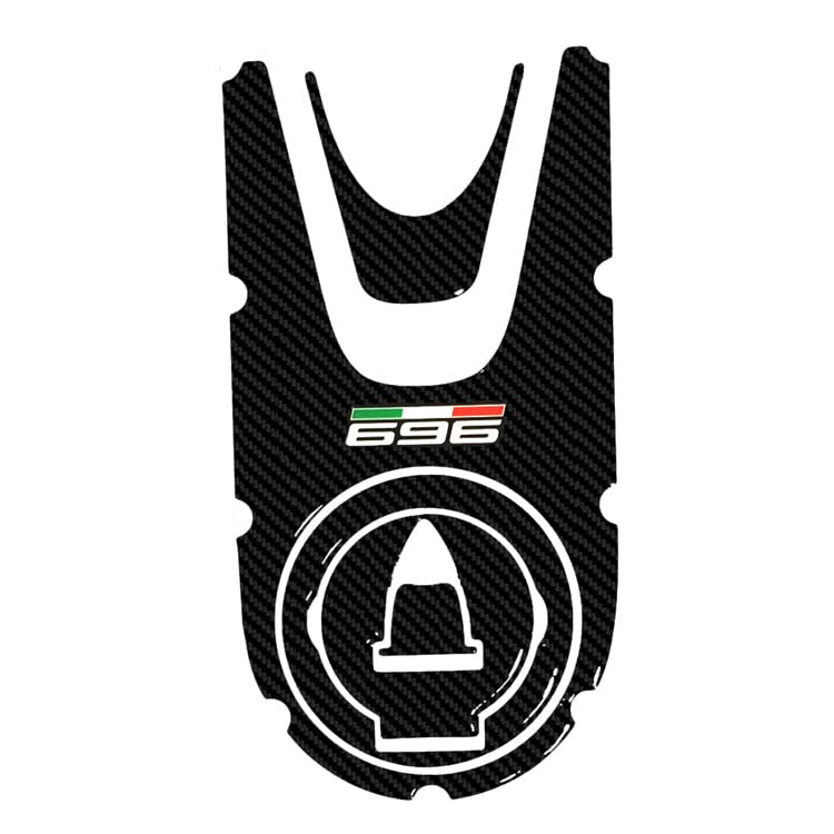 For Monster 696 796 821 1100 1200 3D Carbon-look Motorcycle Fuel Gas Cap Stickers Tank Pad Protection