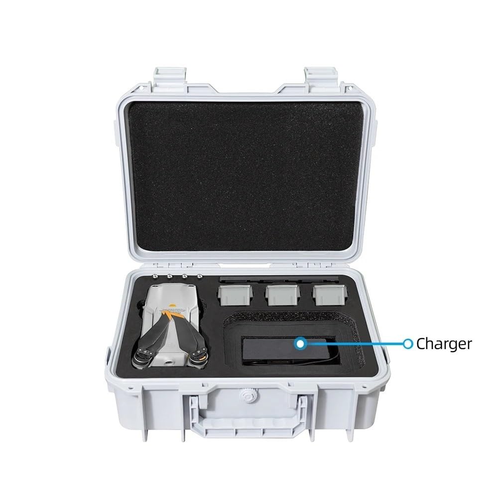 Compatibile con DJI Mavic Air 2S Custodia di archiviazione antideflagrante | Struttura a guscio duro, con cinghia portatile, per conservazione sicura attrezzatura esterna(White with strap)