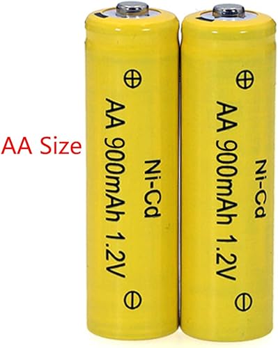 Miniatura 3 de XFULL Paquete de 12 baterías recargables Ni-Cd de 12 V AA de 900 mAh para luces solares iluminación de paisaje de césped tamaño AA