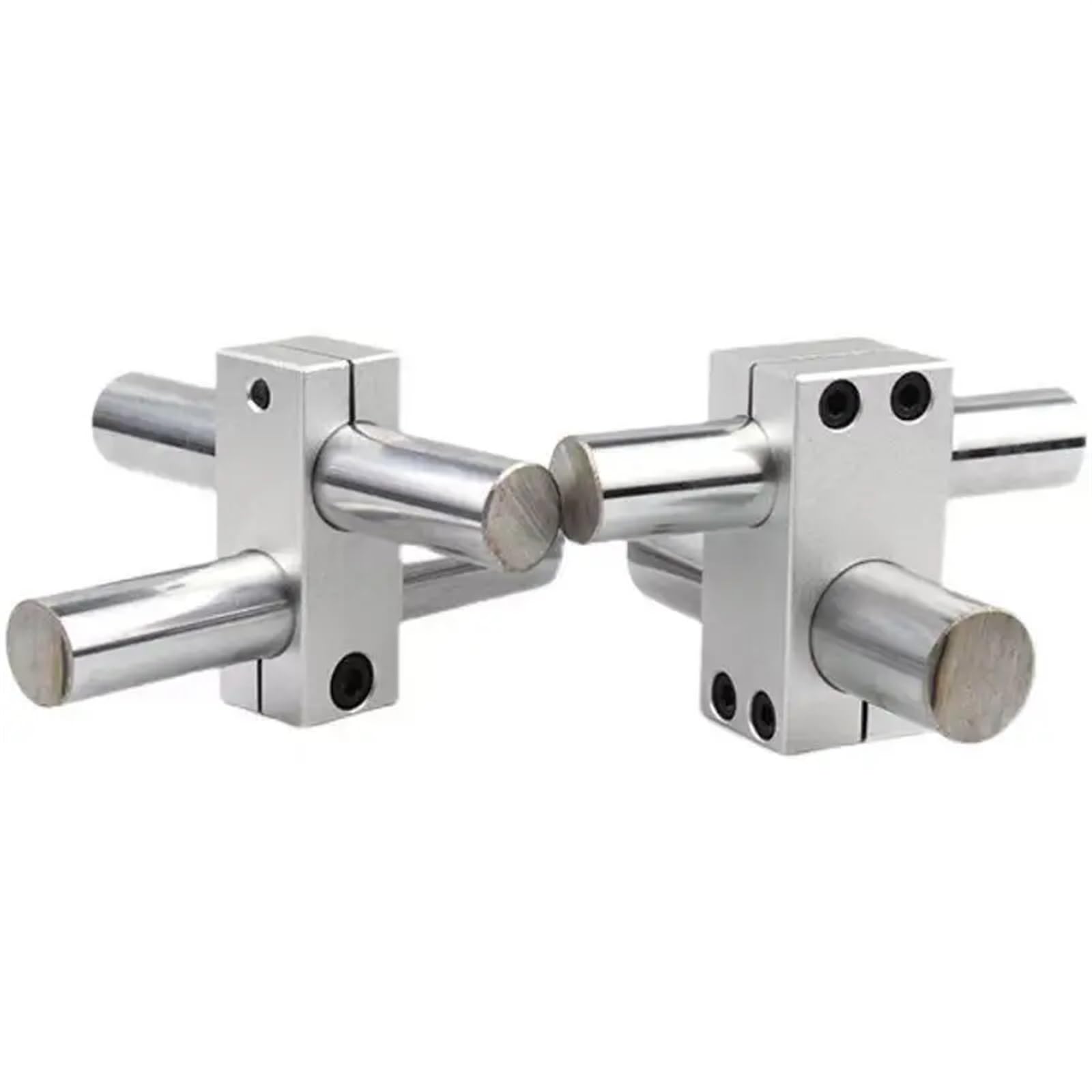 BOSPFJG Optical Shaft Cross Clamp Fixed Bracket Parallel and Vertical Connection Locking Aluminum Double Hole Same Diameter Connector(Color:16mmx16mm)