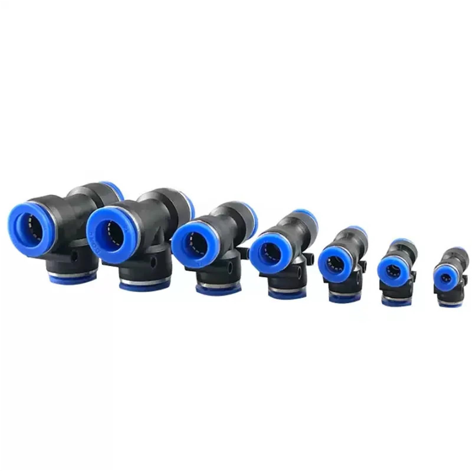 100 accesorios neumáticos de presión, conector de tubo de aire de plástico para acoplamiento de manguera de agua