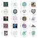 63Pcs Microbiology Stickers Pack, Cute Cartoon Vinyl Waterproof Sticker Decals for Water Bottle, Laptop, Phone, Scrapbooking, Journaling Choice for Party Supply Decor