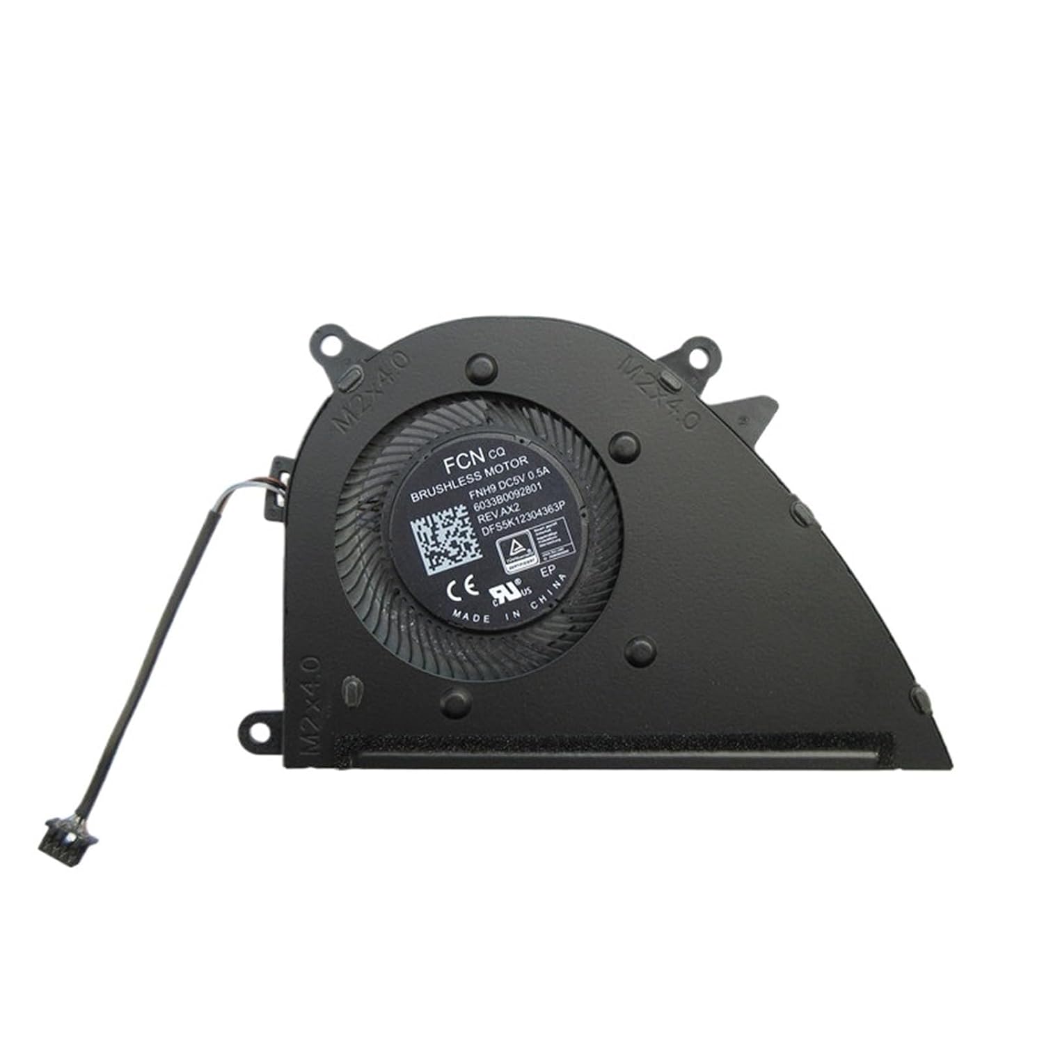 Laptop CPU Cooling Fan for 17-CN 17-CP Probook 470 G8 G9 FNH9 6033B0092801 DFS5K12304363P DC5V 0.5A