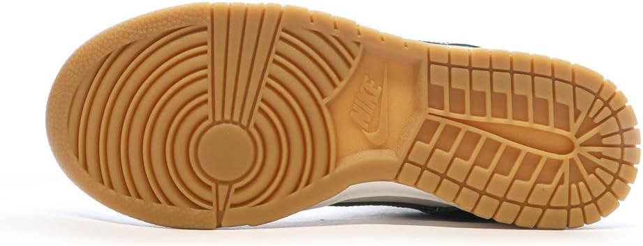 Nike Dunk Low LX Women's Shoes (HQ3462-191, White/White/Light Smoke Grey/Multi-Color), Phantom Sail Metallic Gold Gorge Green, 10.5 US