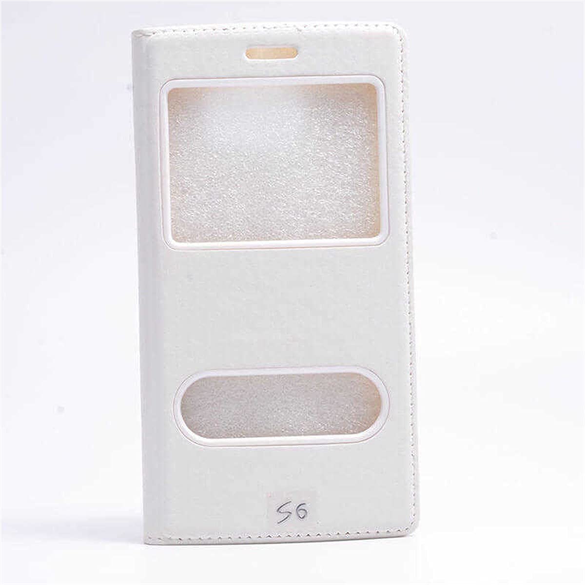 Zore 7469 Galaxy S6 ile Uyumlu Kılıf, Dolce Case, Beyaz
