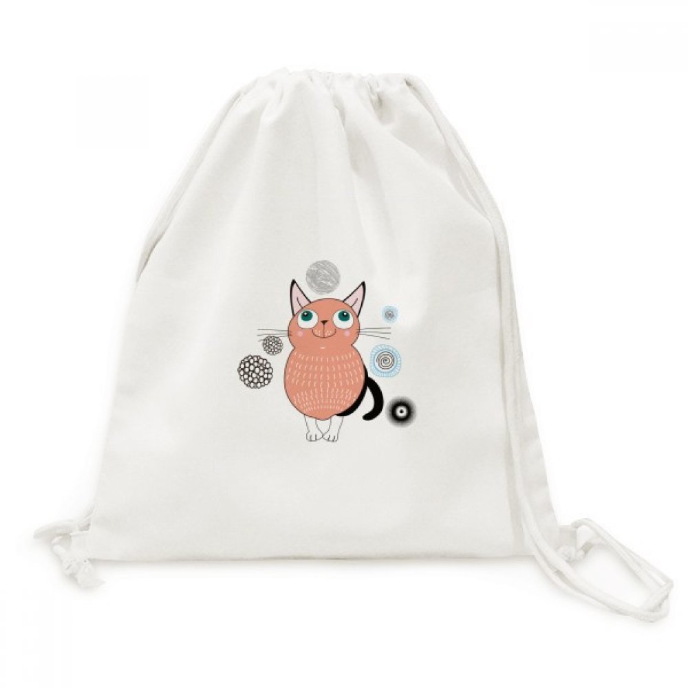 Sac à cordon chat rose en toile DIYthinker pour voyage et loisirs - 5