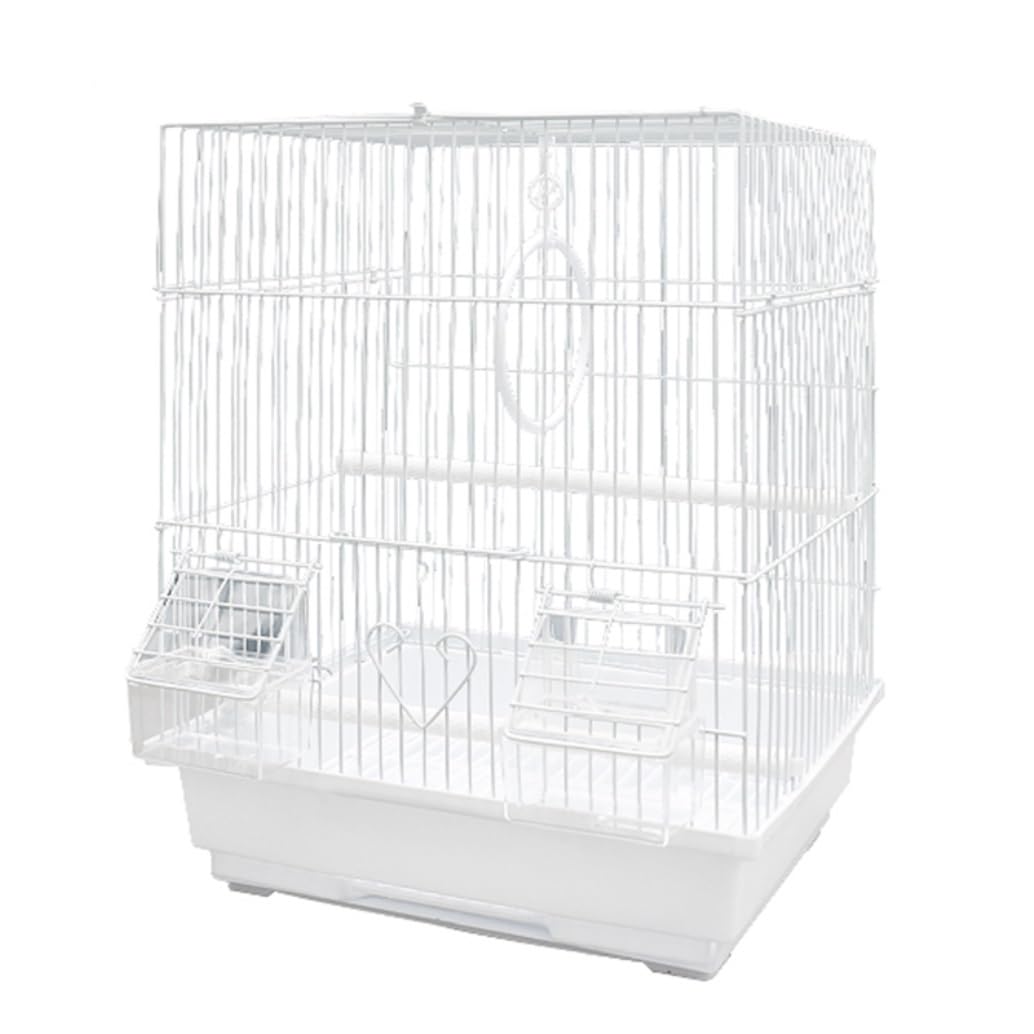Jaula Pájaros Jaula para Loros, Jaula De Metal para Pájaros con Bandeja De Plástico Inferior, Jaulas para Vuelo De Pájaros para Periquitos Y Agapornis Jaula para Loros