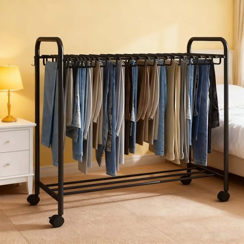 Rangement de placard extensible gain de place avec support 24 pantalons