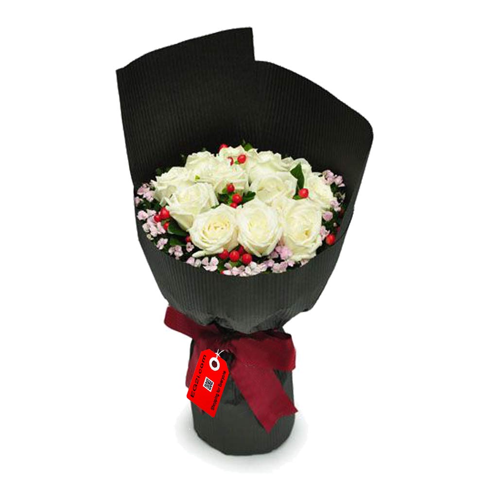 EG2i Rose bunch for Wishes (Rose with Paper wrapping) for getwell Soon,Condolence-image-30