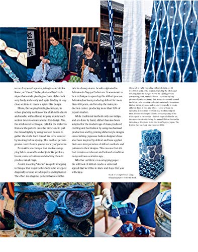 Japanese Shibori Gift Wrapping Papers: 12 Sheets of High-Quality 18 X 24