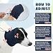 XFSRG Ohrenschutz Hund Soft Dog Kopfwickel Calming Hoodie Noise Protection Verstellbarem für Angstlinderung und Beruhigung(Dunkelblau/S)