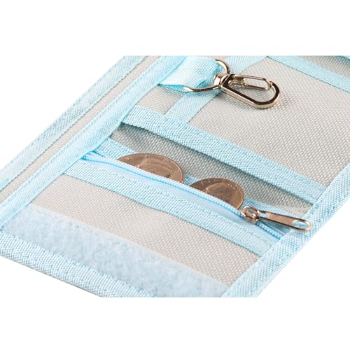 Image of Kids Wallet for Boys Girls Teens Trifold Canvas Toddler Wallet for Boys Cute Zipper Wallets for Teens with Coin Pocket Card Holder