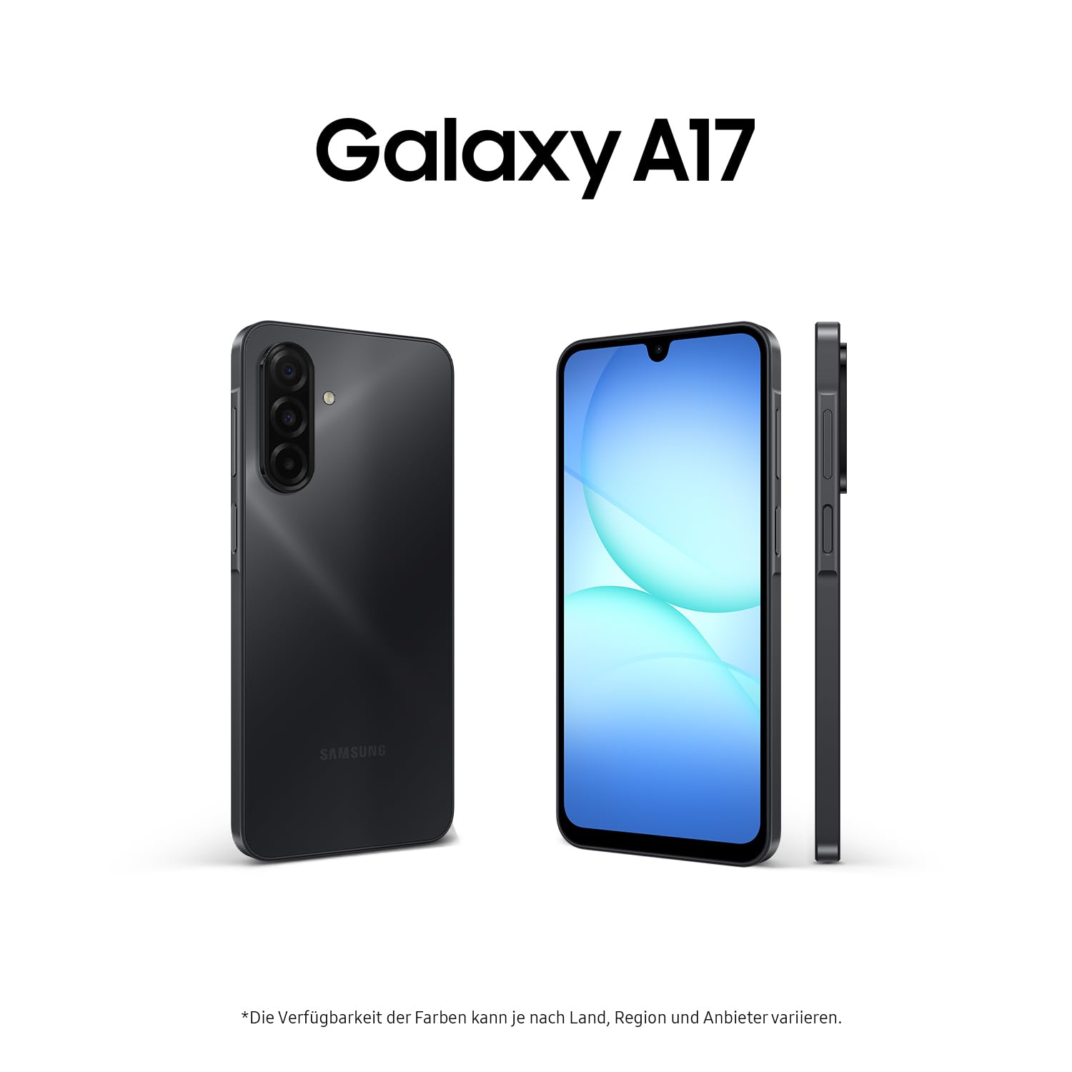 Samsung Galaxy A17 LTE AI Smartphone, KI-Handy mit Android, Dünner 7,5-mm-Rahmen, 50-MP-Kamera, 128 GB Speicher, 4 GB RAM, 5.000-mAh-Akku, Black, 2,5 Jahre Herstellergarantie [Exklusiv auf Amazon] | Android, 7,5-mm-Rahmen, 50-MP-Kamera, 5.000-mAh-Akku, 2,