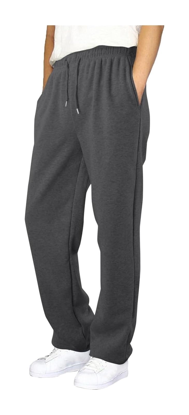 Jogginghose Herren Breite Baggy Sporthose Elastische Taille Trainingshose Sport Hosen Casual Männer Jogger Laufhose Herren Cargo Hose a Baumwolle Freizeithose