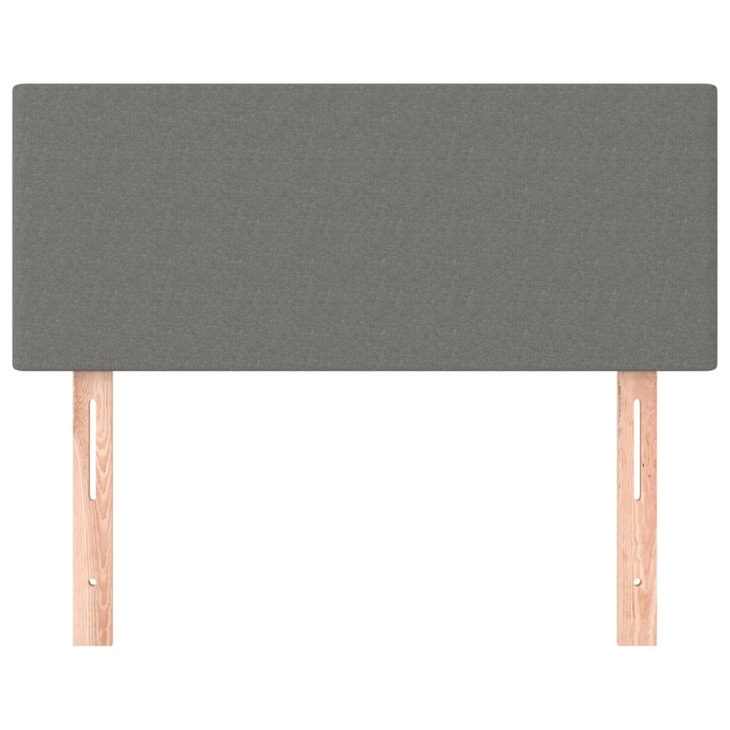 vidaXL Cabecero de Tela Gris Oscuro 90x5x78/88 cm